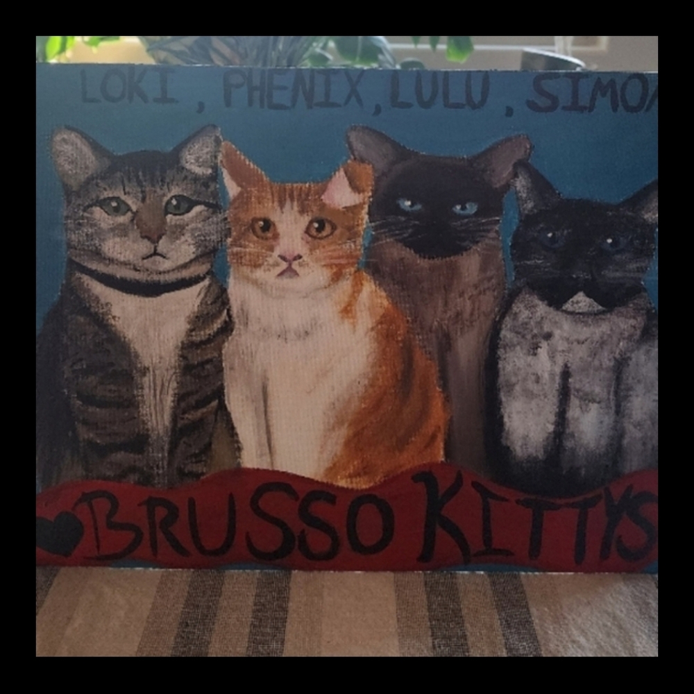 Customisable pet portraits(one in the photo is not for sale, only an example.)